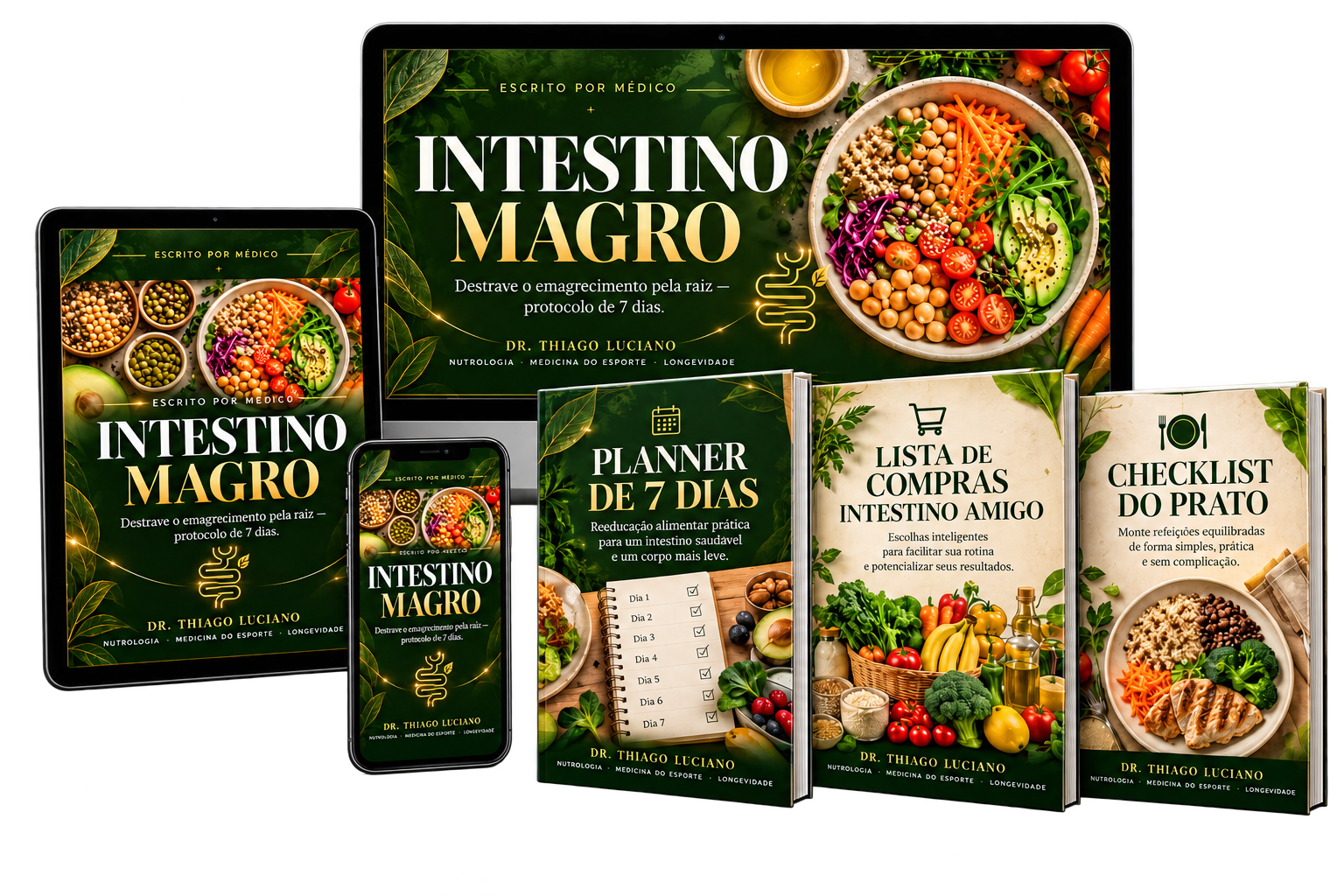 Intestino Magro: e-book, tablet, celular e os 3 bônus